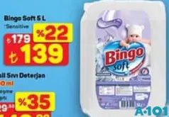 BİNGO SOFT YUMUŞATICI SENSİTİVE 5 L